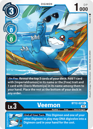 Floating card
