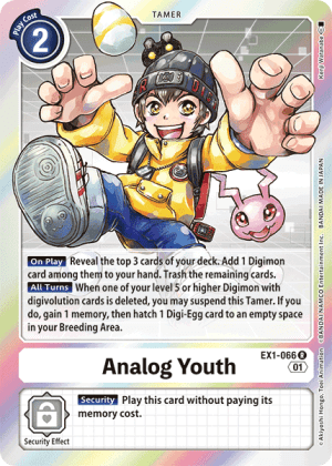 Floating card